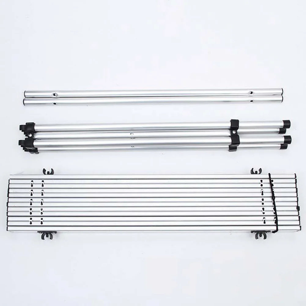 Hoprullbart campingbord i aluminium