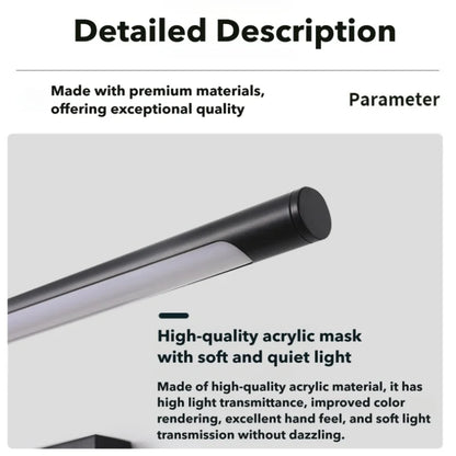 LED-spegellampa i svart metall för vägg