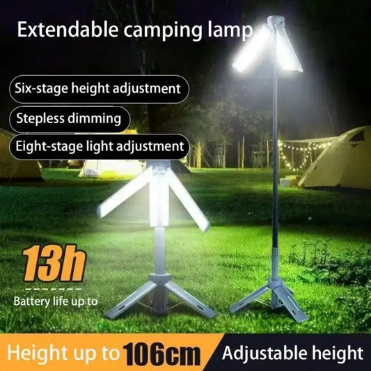 Teleskopisk LED-lampa med stativ