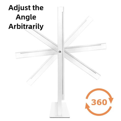 Vikbar sminkspegel med LED-belysning